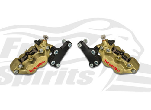 Triumph Thruxton 1200 Std, Speedmaster & Bobber - Bolt-in kit with 4p. (Gold) calipers - KIT