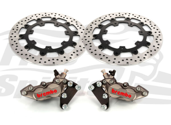 Harley Davidson Touring 2012 up - Bolt-in kit with 4p. (Titanium) calipers & rotors 320 mm