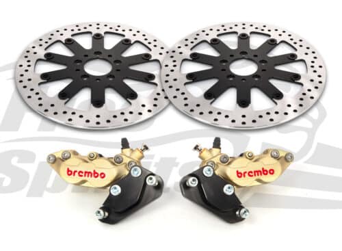 Harley Davidson 84-99 dual disc - Kit Brembo 4p. calipers & rotors 320 mm